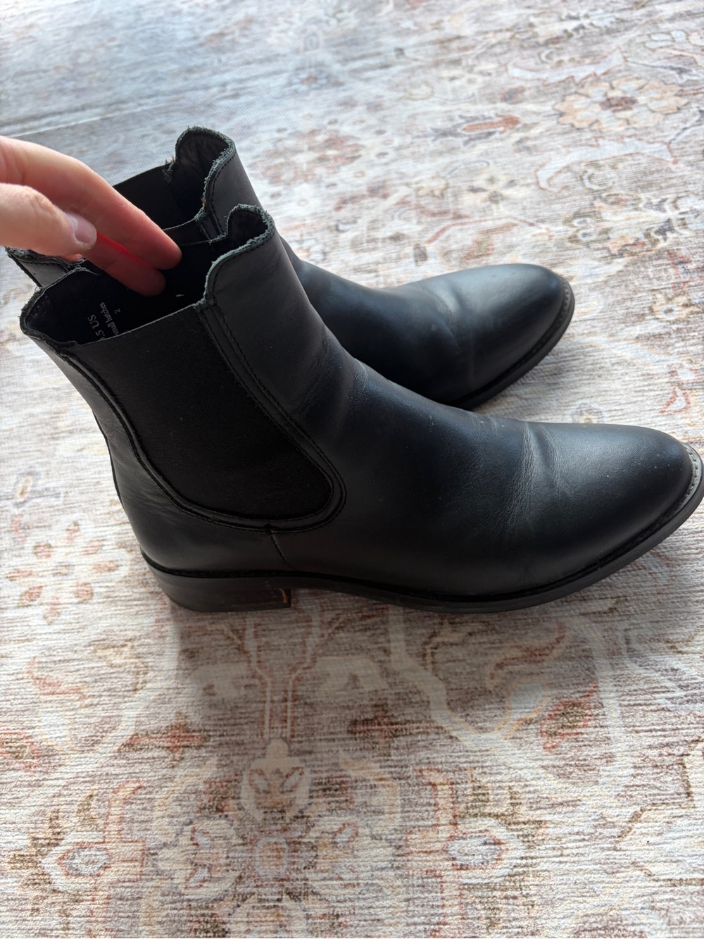 Thursday Boot Company Black Leather Chelsea Booties